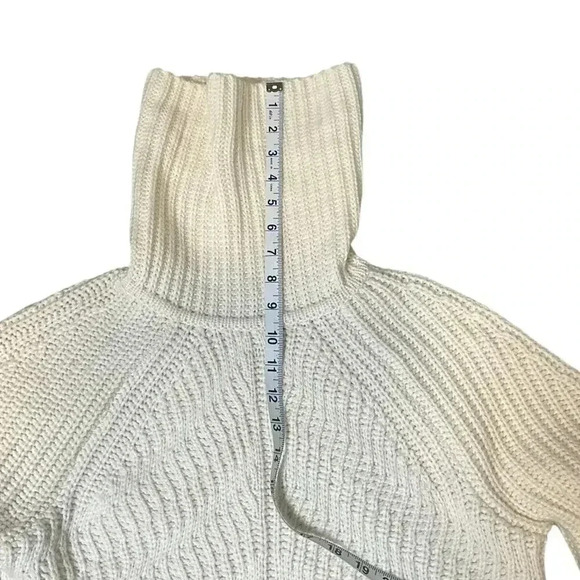 Autograph M&S Chunky Knit Turtle Neck Sweater Wool Blend Cream Size 12 Used - Picture 15 of 15